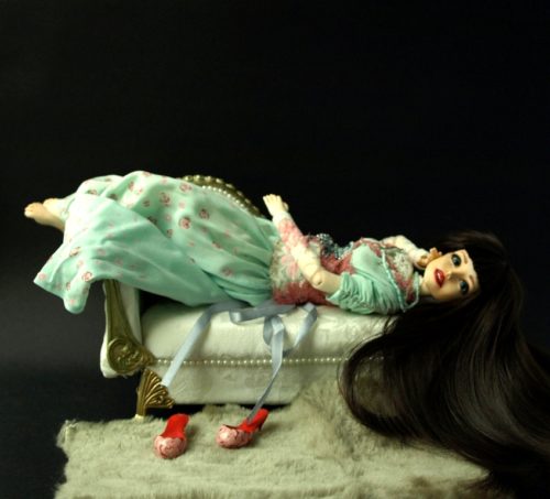 Шарнирная кукла, авторская работа, полиуретан, интерьерная кукла