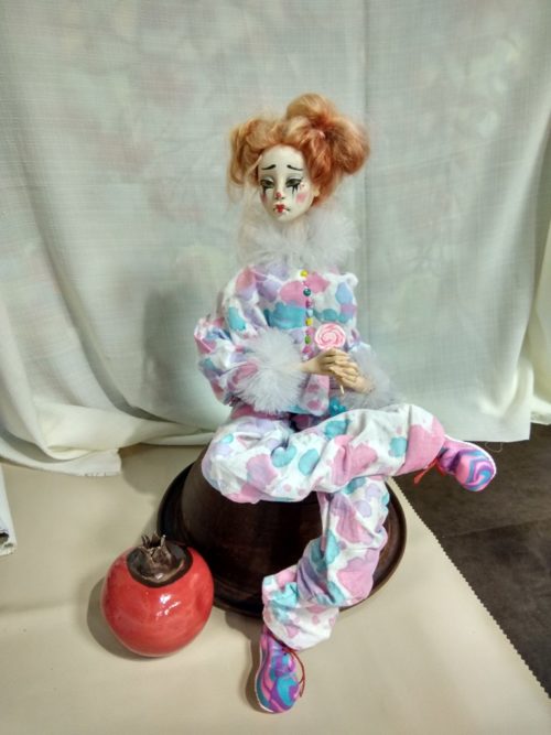 авторская кукла, полимерная глина, ручная работ