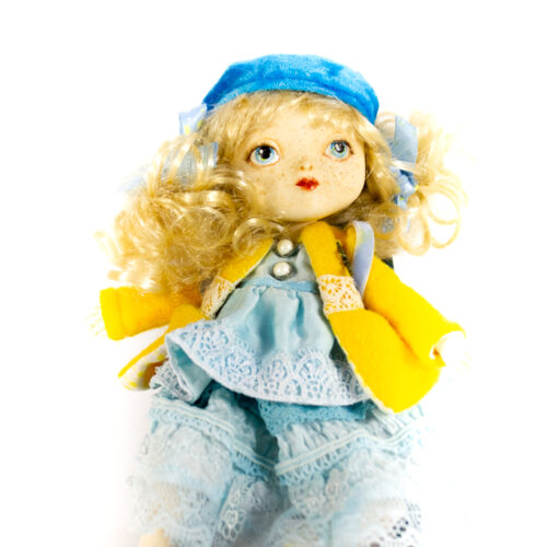 шарнирная кукла, авторская кукла, школьница, подарок