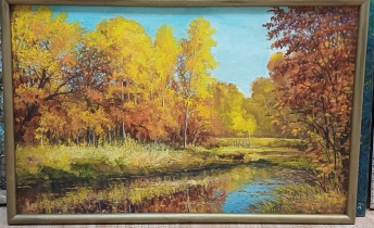 Картина "Залив на Анюе", х\м, 50*75