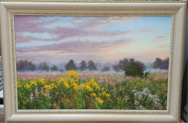 Картина "Туманным утром", х\м, 50*80