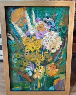 Картина интерьерная "Август", х\м, 57*39, 2014г