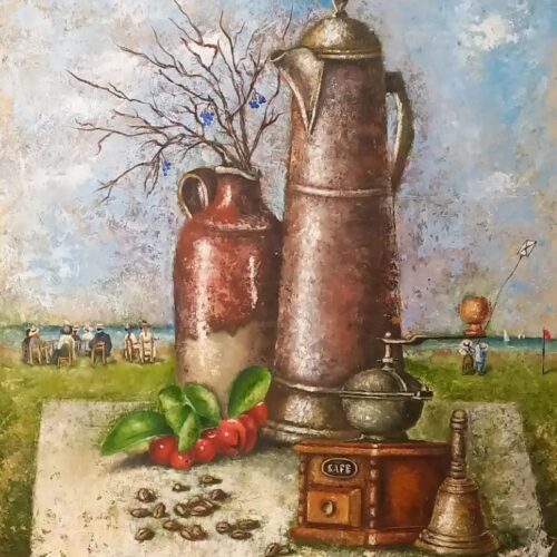 Картина "Вкус востока", масло, ДВП, размер 56х43