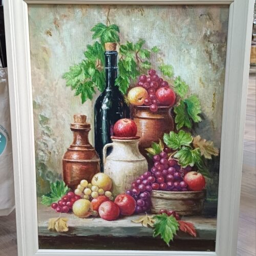 Картина "Изобилие", натюрморт, холст, масло, 63*47