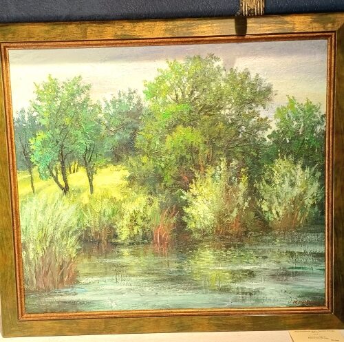 Картина "Пасмурный день. Залив Амур", х\м, 46*53, 1993 г