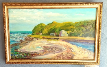 Картина "На побережье Татарского пролива", х\м, 38*65