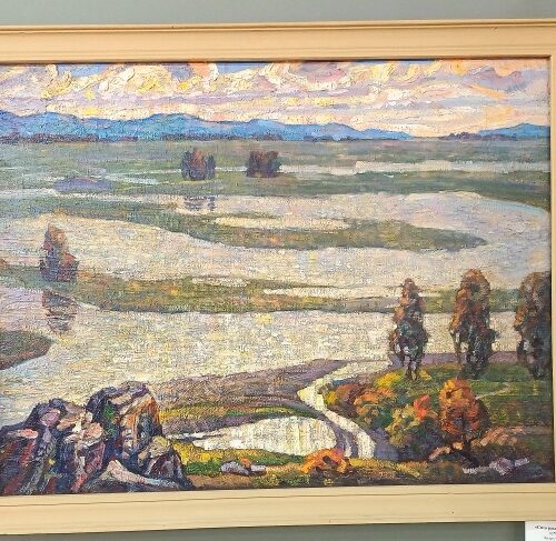 Картина "Сита разливается", 1991 г, 65*81, масло, холст, Марченко ВИ