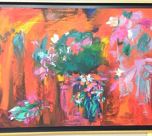 Картина "Букет", 63*76, смешанная техника, 1996 г, Нежинский А.А.