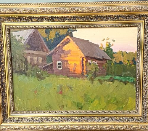 Картина "Последний луч", 36*53, Кобылкин АМ, х\м