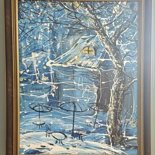 Картина "Зима", х\м, 1991 г,  30*40