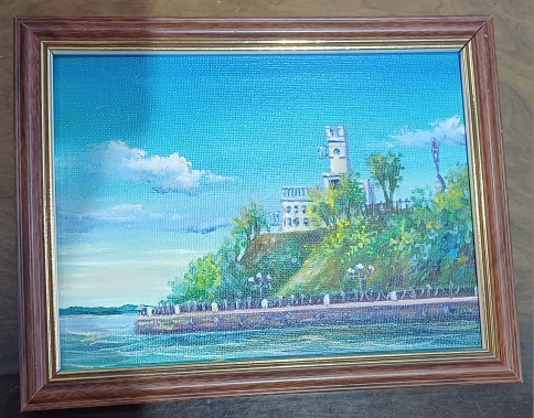 Картина миниатюра  "Хабаровск.Утёс", 20*15. х.м. Сувенир, подарок