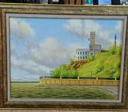 Картина "Утёс. Хабаровск", холст, масло, 30*40