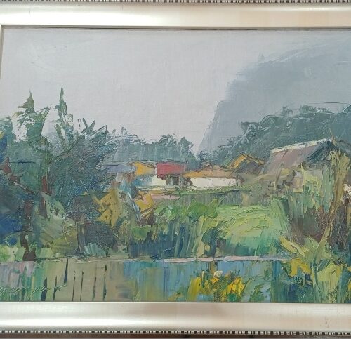 Картина "Смычка", 30*40, х\м, этюд